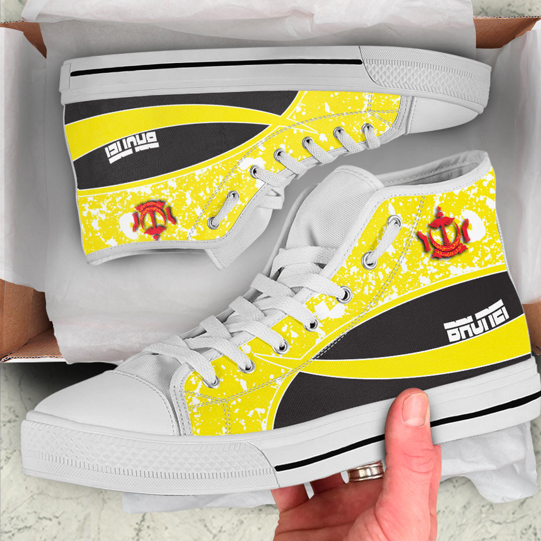 Clothing Brunei Special Flag High Top Shoes