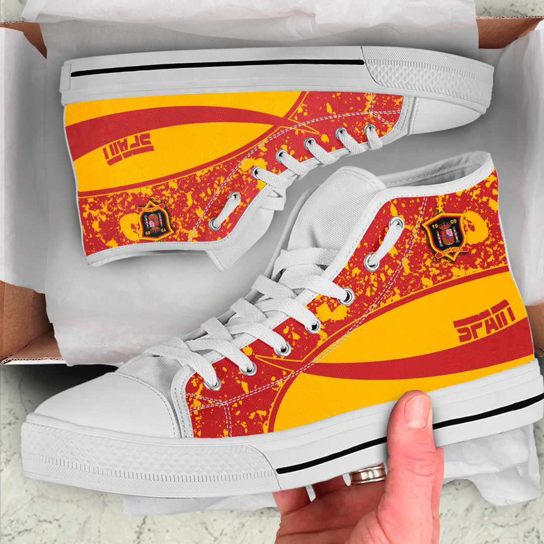 Clothing Spain Special Flag High Top Shoes