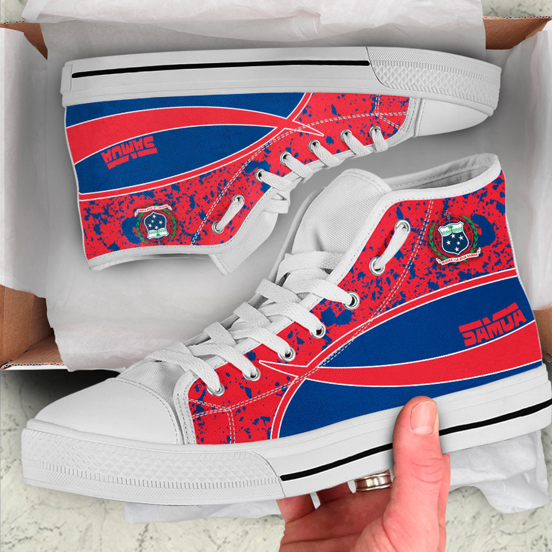 Clothing Samoa Special Flag High Top Shoes