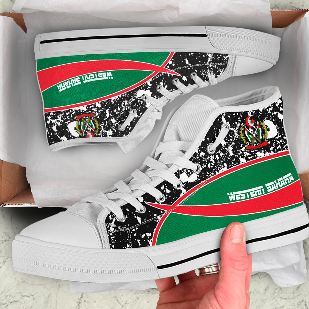 Clothing Western Sahara Special Flag High Top Shoes