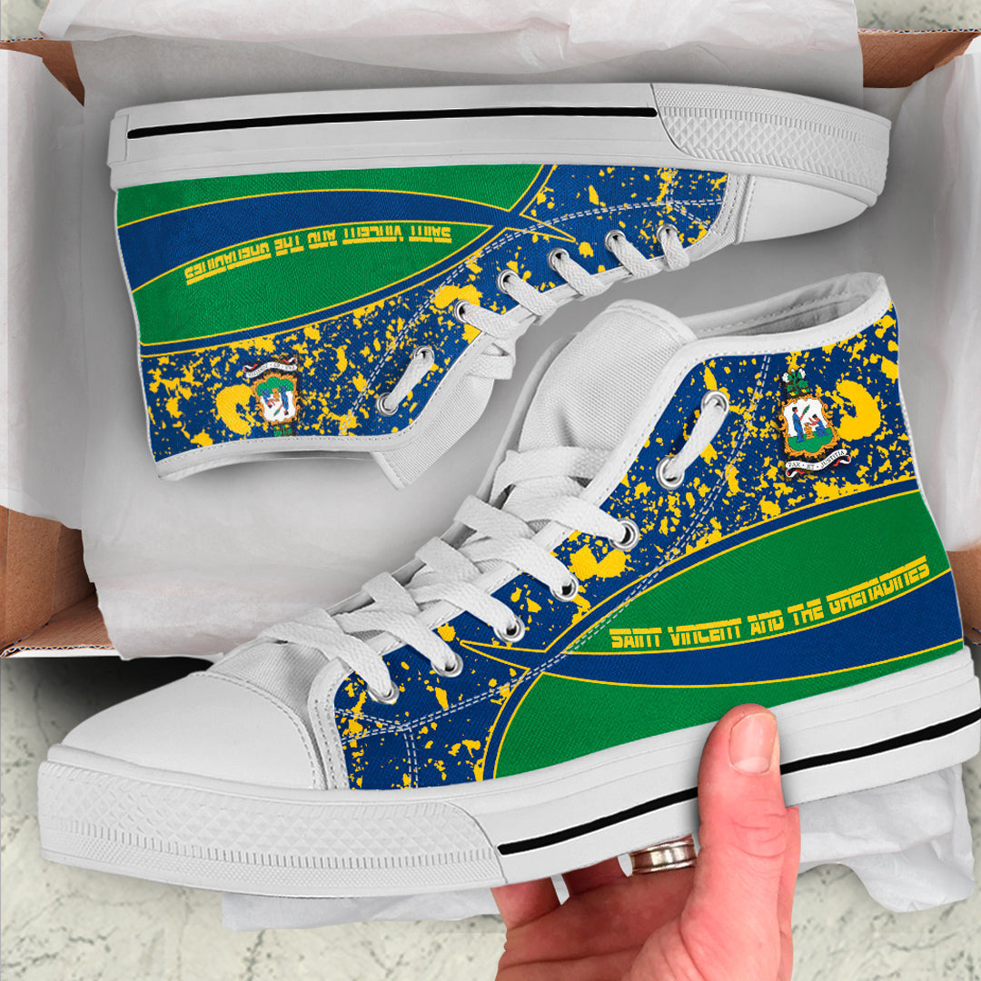 Clothing Saint Vincent And The Grenadines Special Flag High Top Shoes