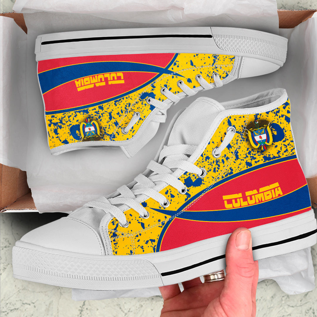 Clothing Colombia Special Flag High Top Shoes