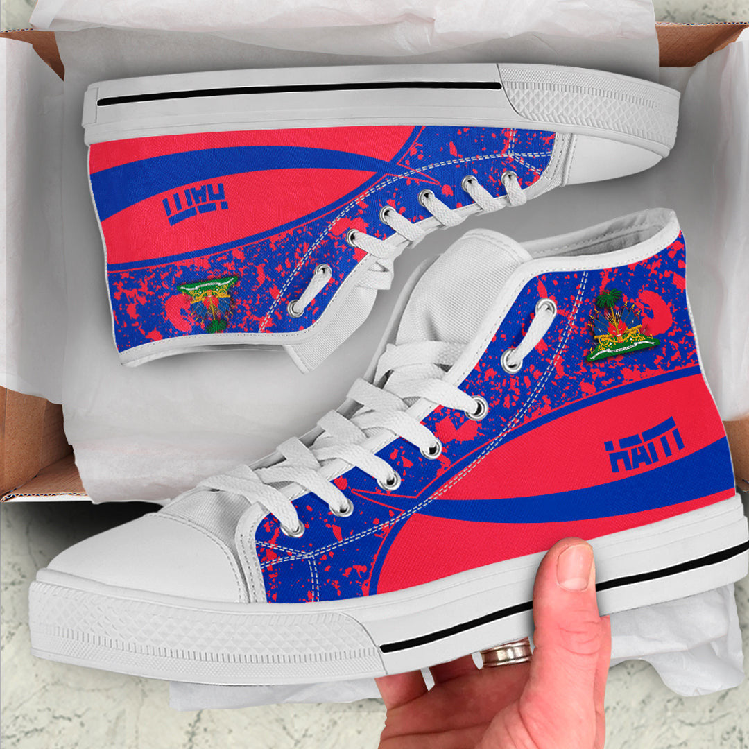 Clothing Haiti Special Flag High Top Shoes