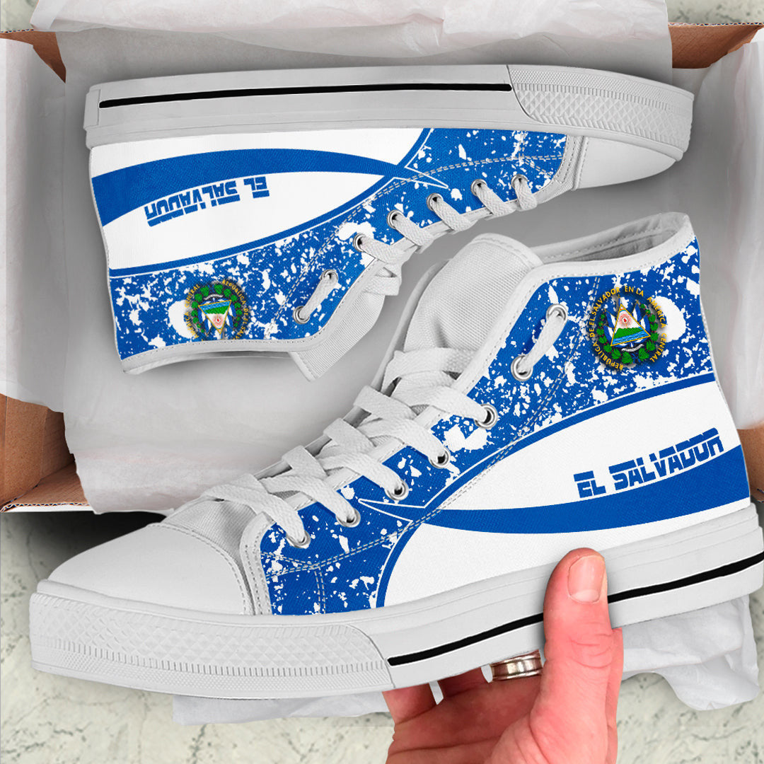 Clothing El Salvador Special Flag High Top Shoes