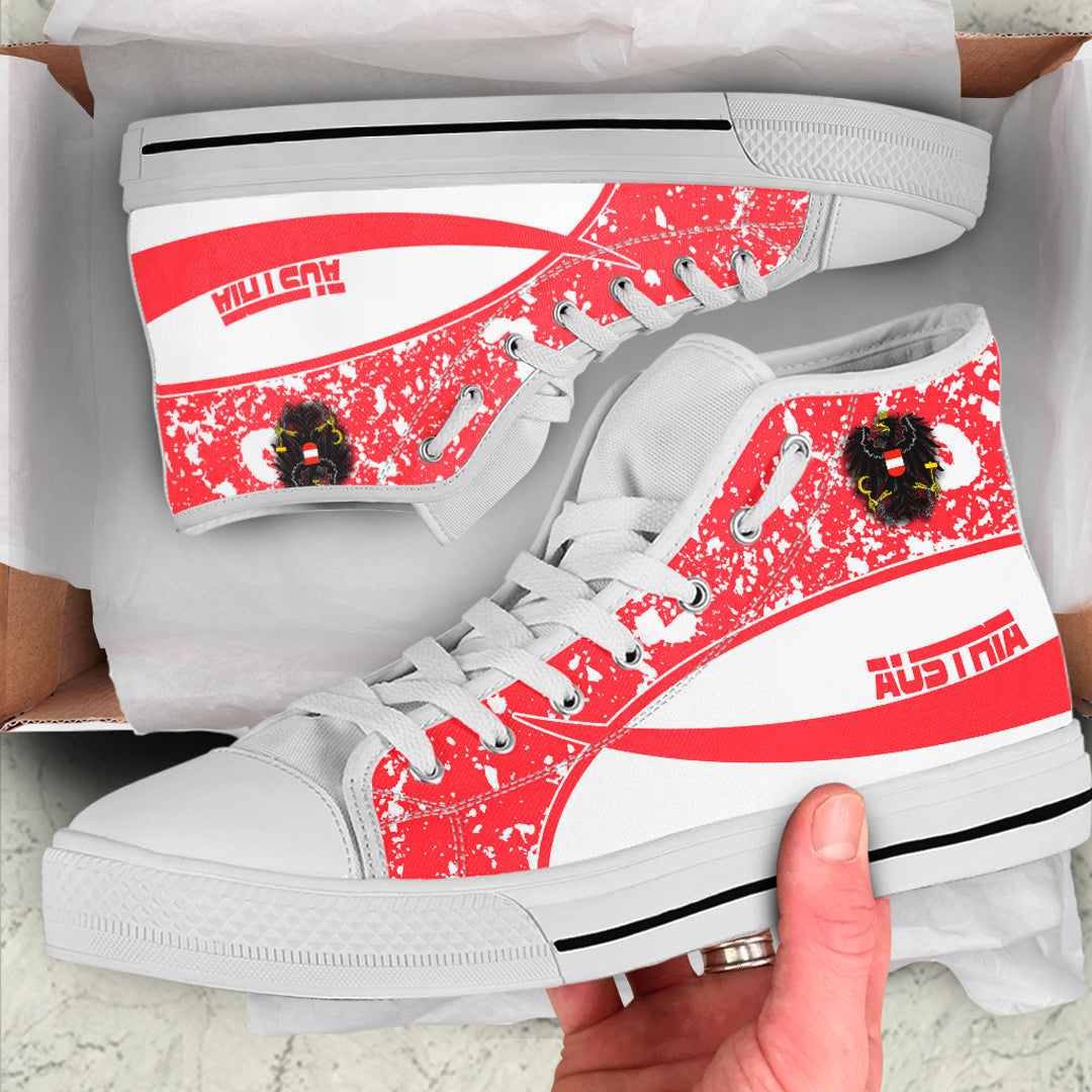 Clothing Austria Special Flag High Top Shoes