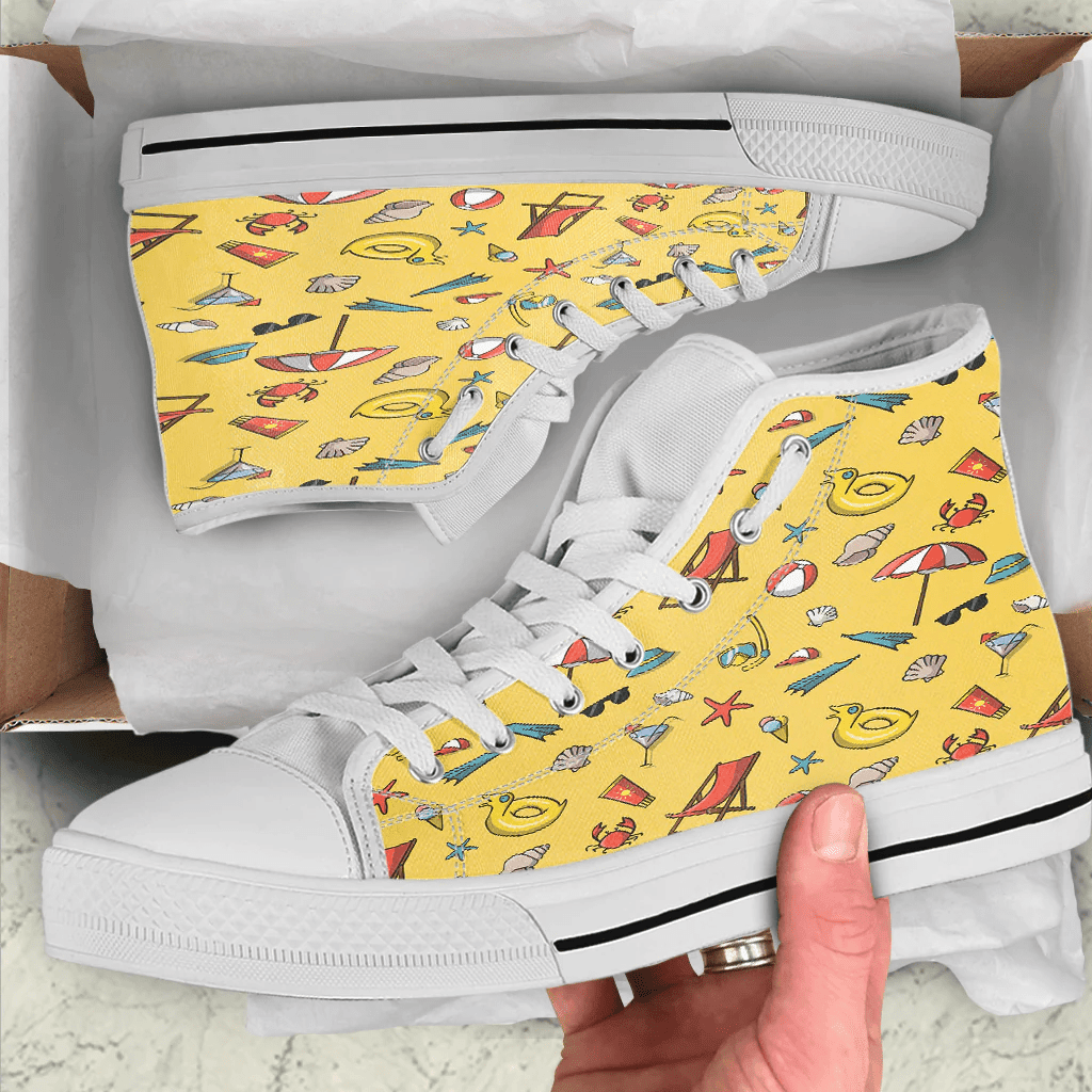 Shoes Summer Pattern Children'S Drawings High Top Shoes