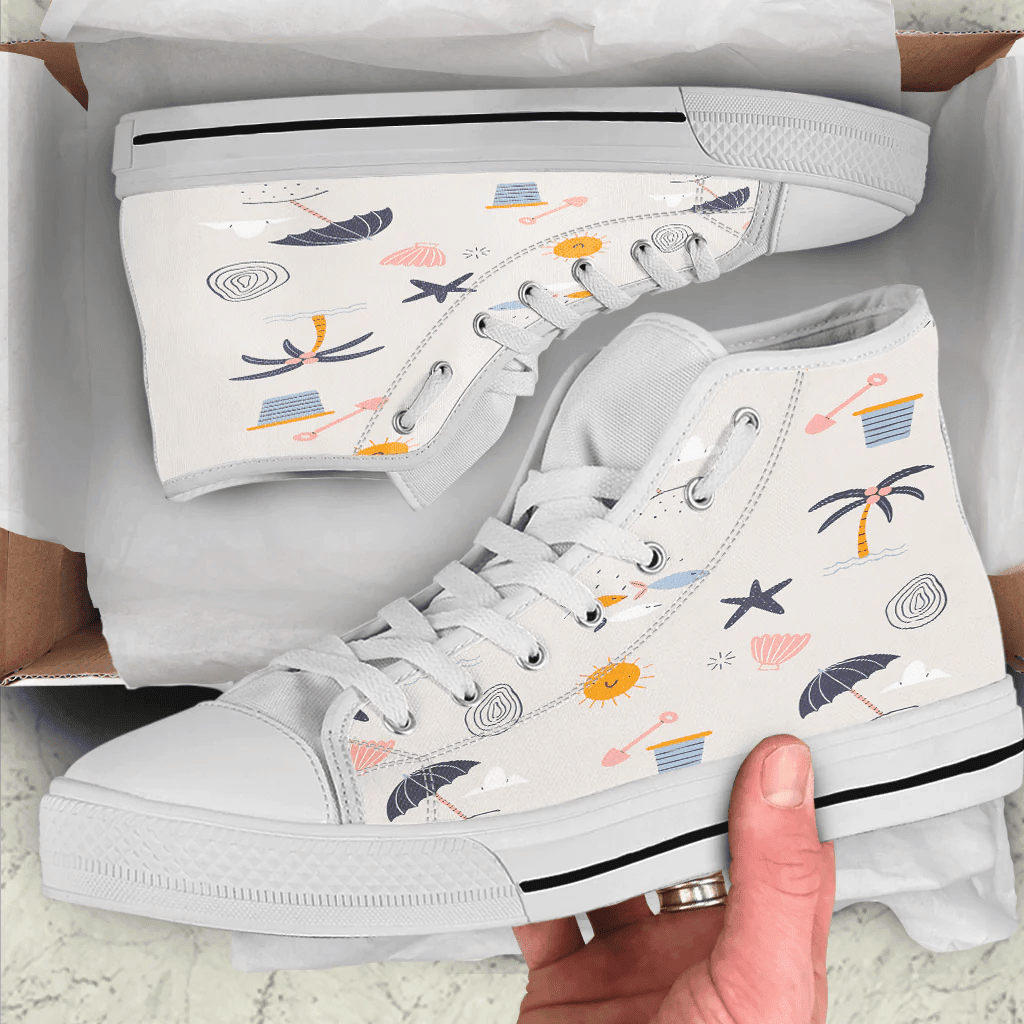 Shoes Summer Pattern Child'S Painting Pleasant Color High Top Shoes