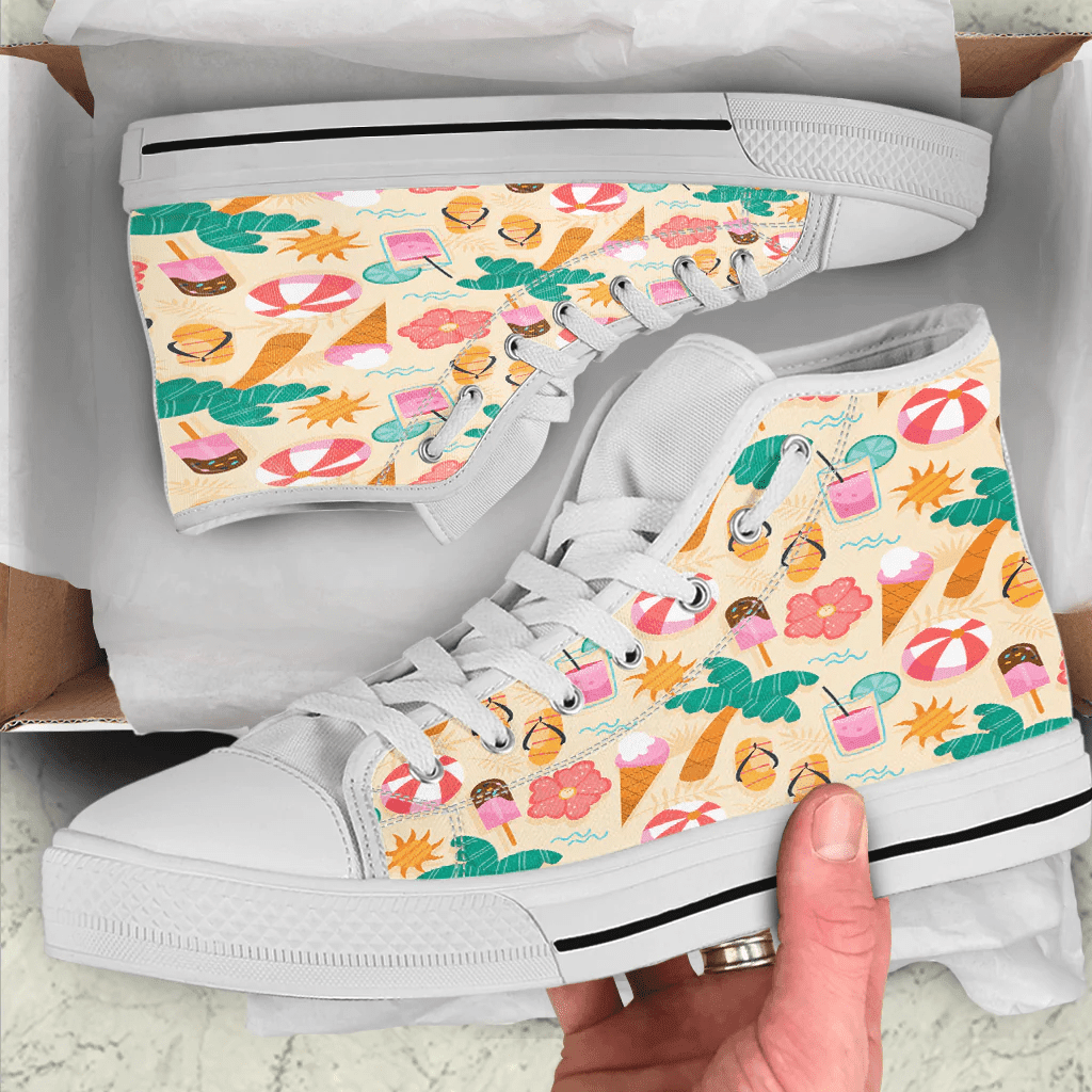 Shoes Hawaiian Summer Cooling High Top Shoes