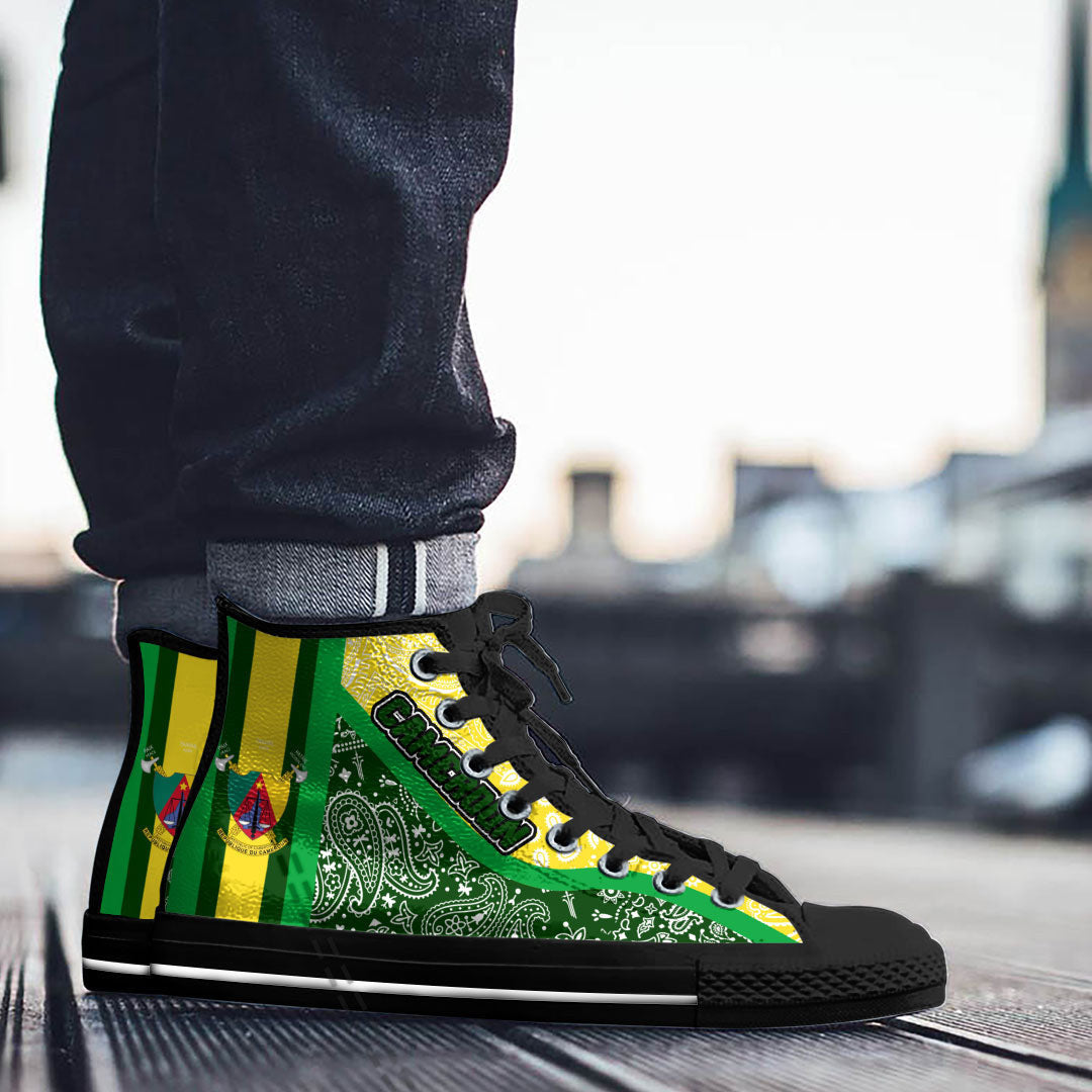 Shoes Cameroon High Top Shoes Paisley Bandana Special Style