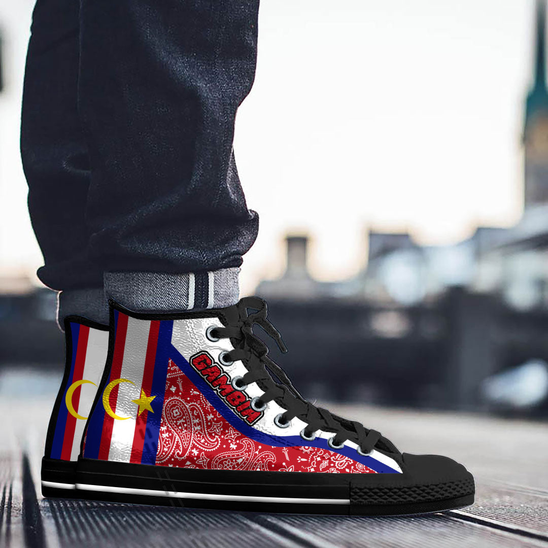 Shoes Gambia High Top Shoes Paisley Bandana Special Style