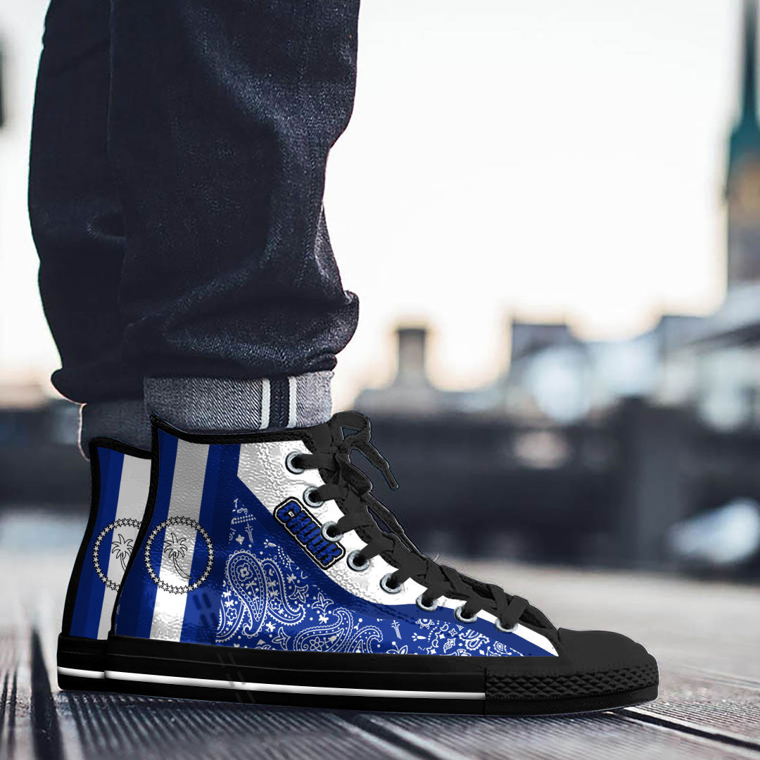 Shoes Chuuk High Top Shoes Paisley Bandana Special Style