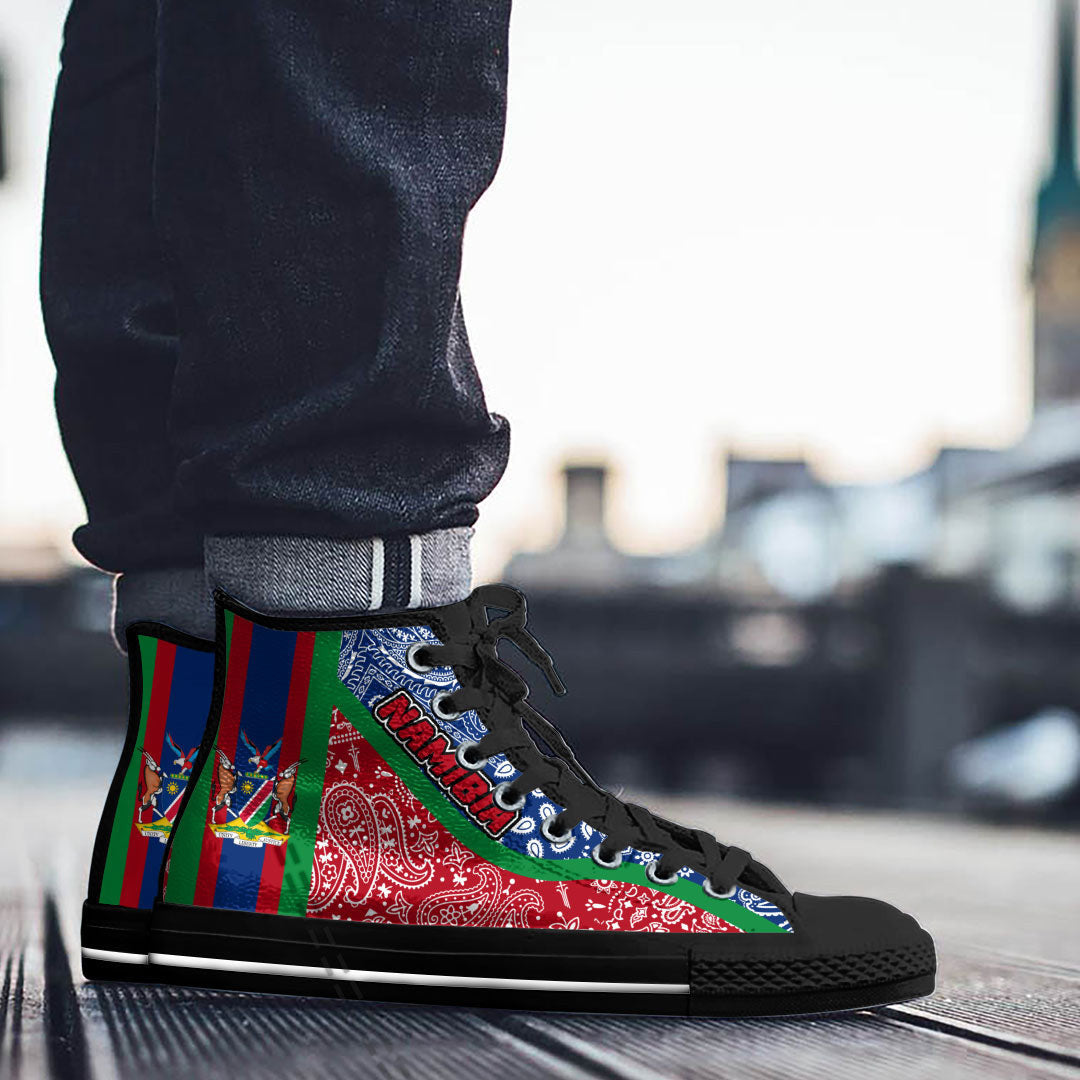 Shoes Namibia High Top Shoes Paisley Bandana Special Style