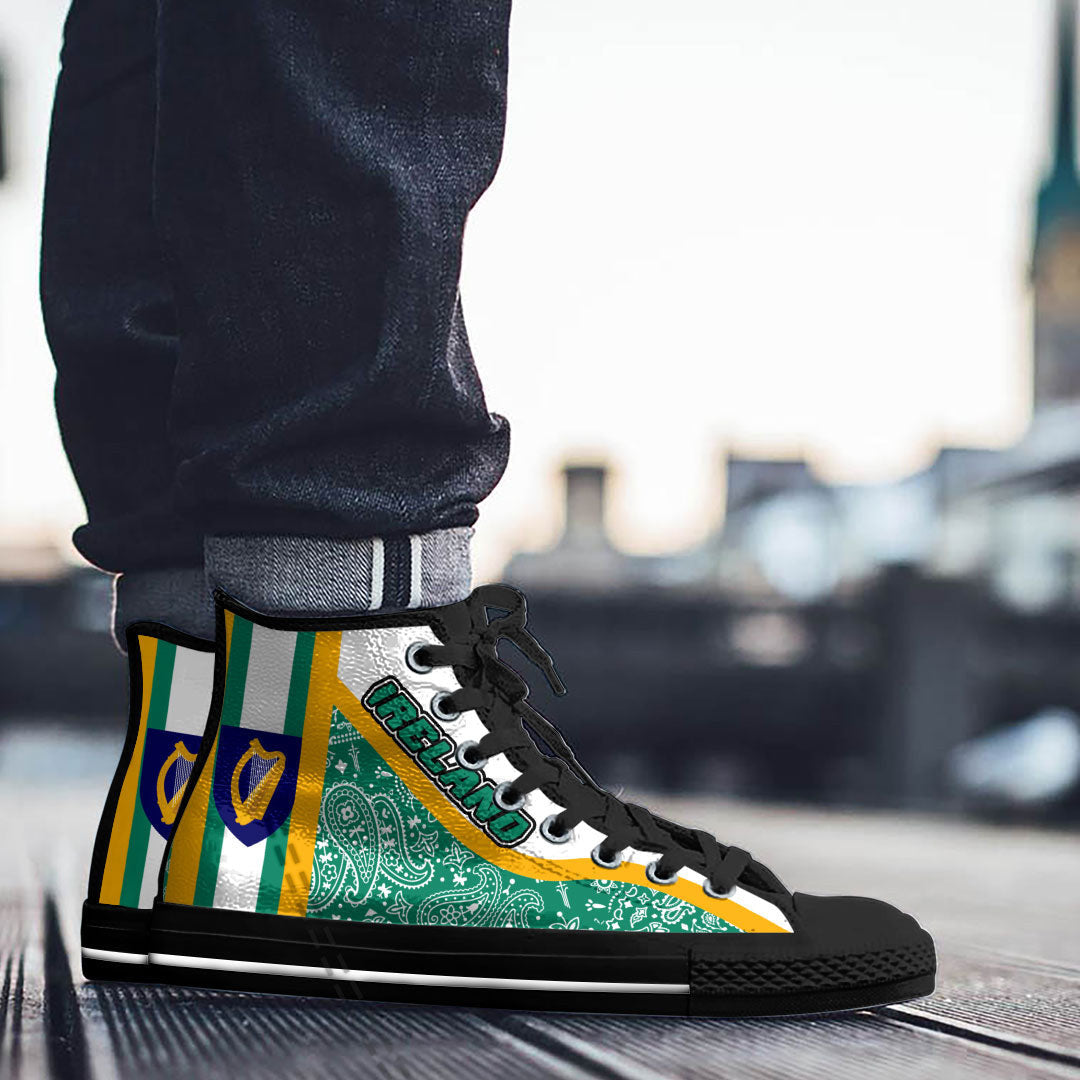 Shoes Ireland High Top Shoes Paisley Bandana Special Style