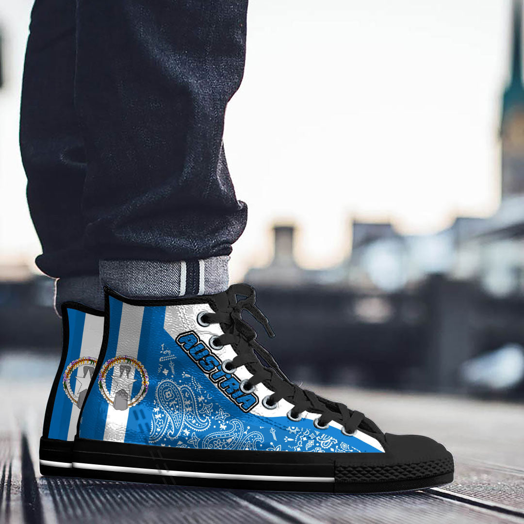 Shoes Northern Mariana Islands High Top Shoes Paisley Bandana Special Style