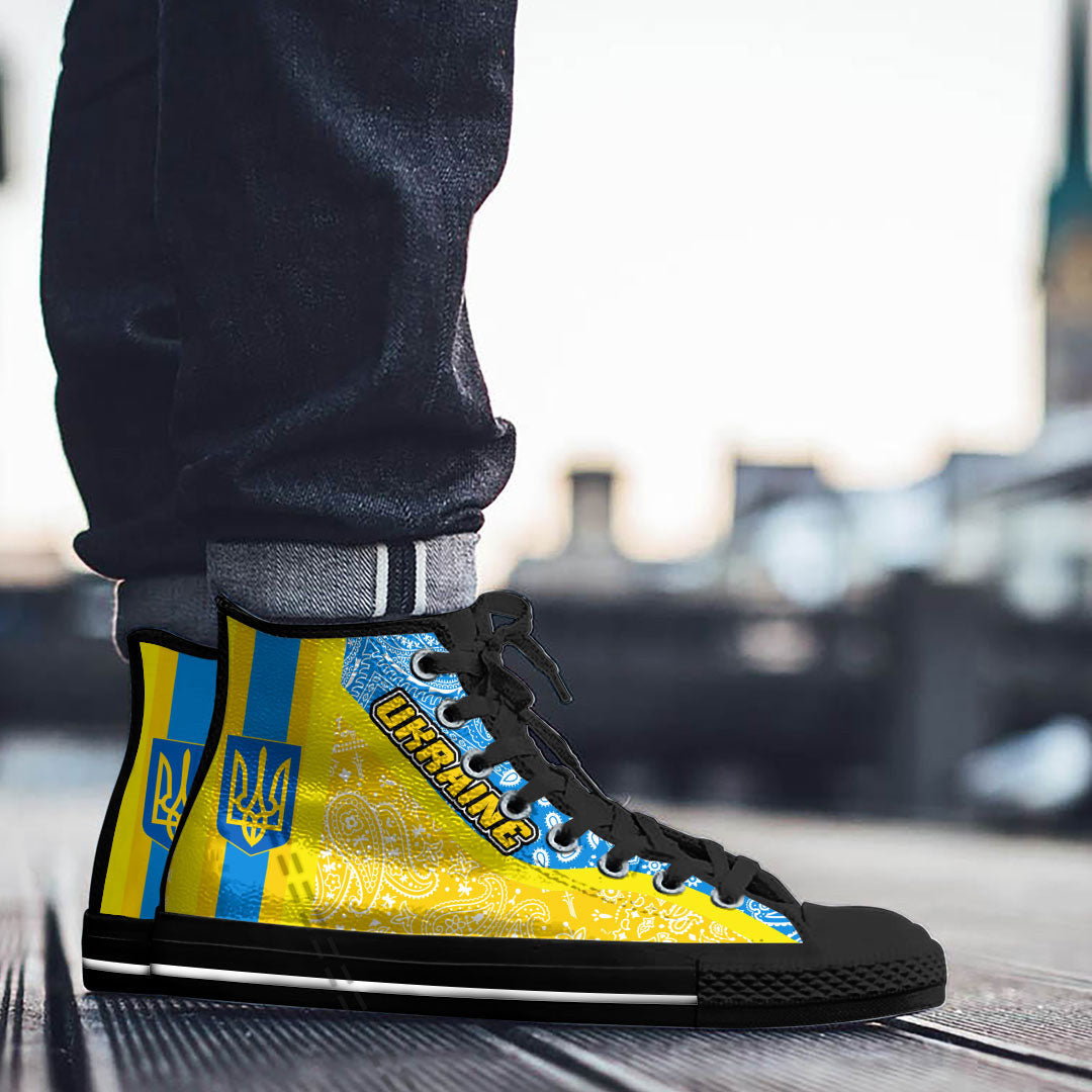 Shoes Ukraine High Top Shoes Paisley Bandana Special Style