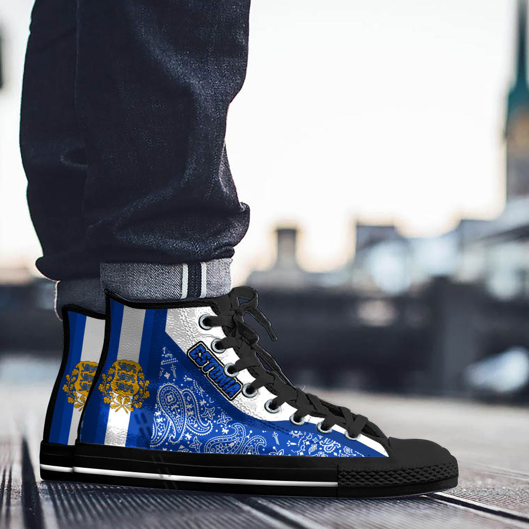 Shoes Estonia High Top Shoes Paisley Bandana Special Style