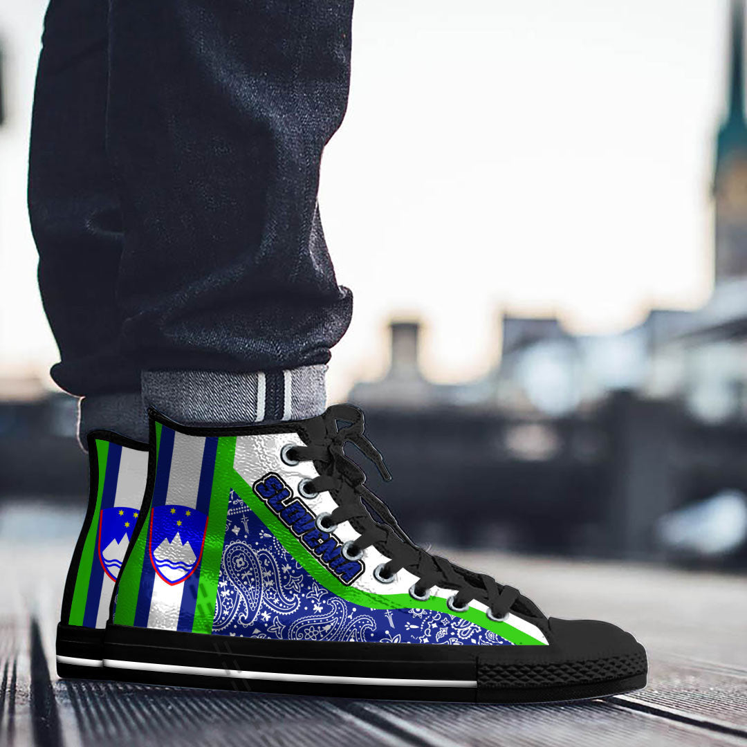 Shoes Slovenia High Top Shoes Paisley Bandana Special Style