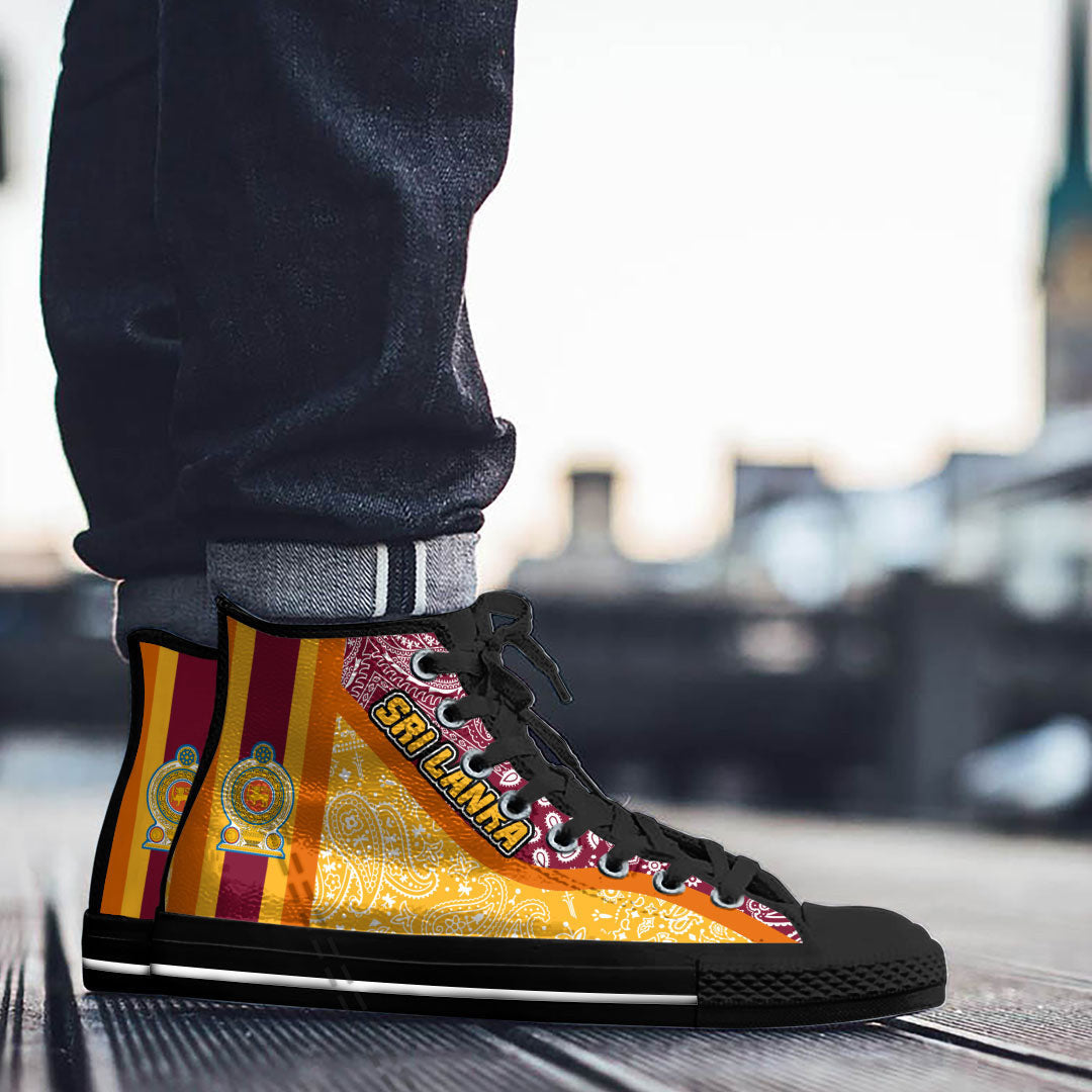 Shoes Sri Lanka High Top Shoes Paisley Bandana Special Style