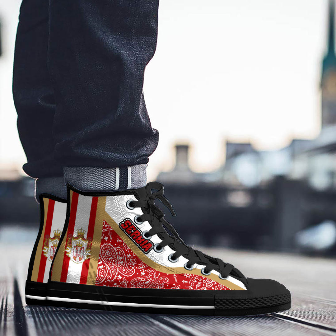 Shoes Serbia High Top Shoes Paisley Bandana Special Style