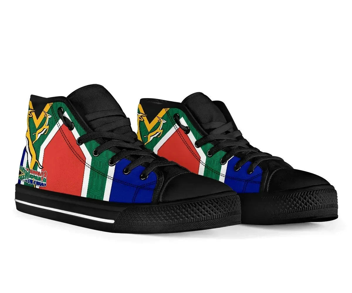 Footwear South Africa High Top Shoe Springboks Rugby Be Proud