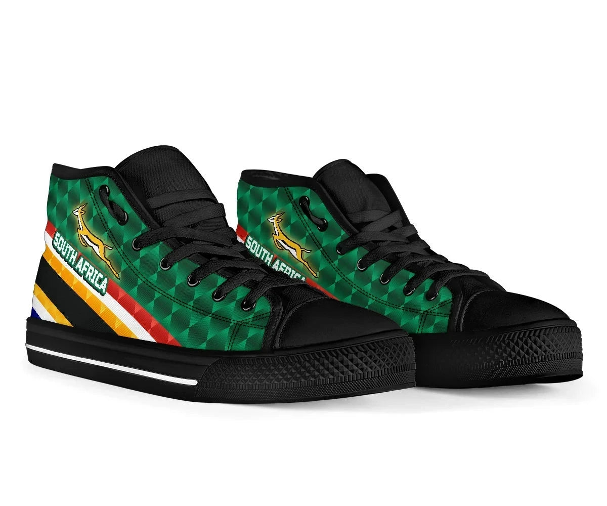 Footwear South Africa High Top Shoe Springboks Rugby Sporty Style