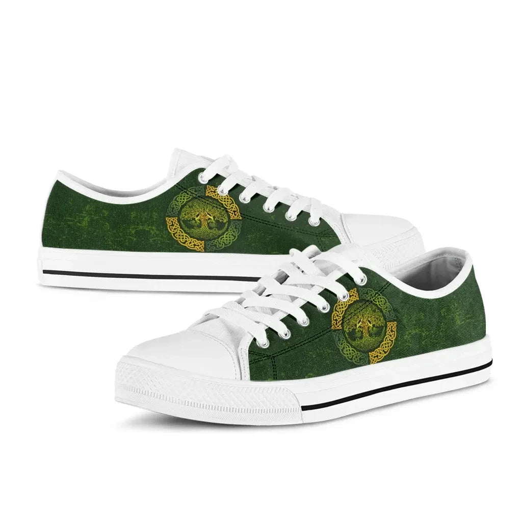 Celtic Low Top Shoes Vintage Tree Of Life