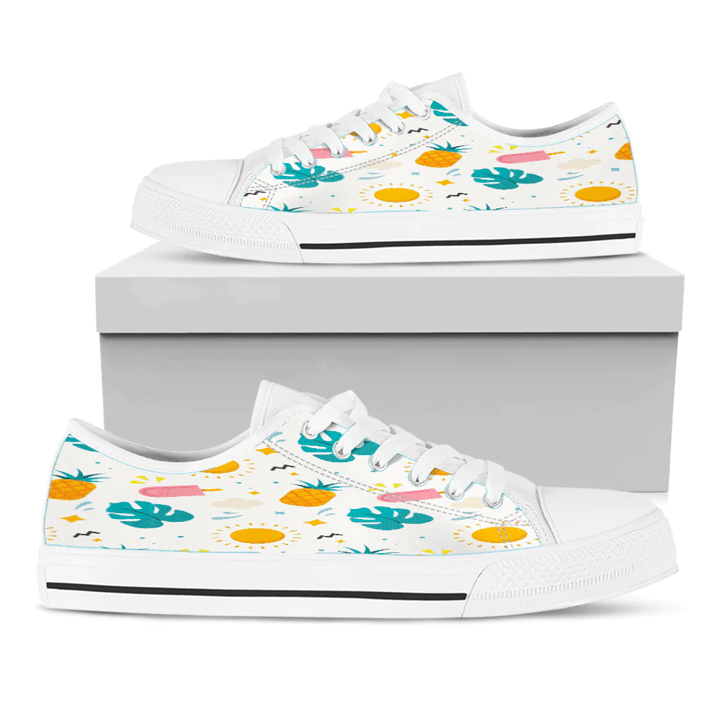 Shoes Summer Pattern Simple Drawing Low Top Shoes