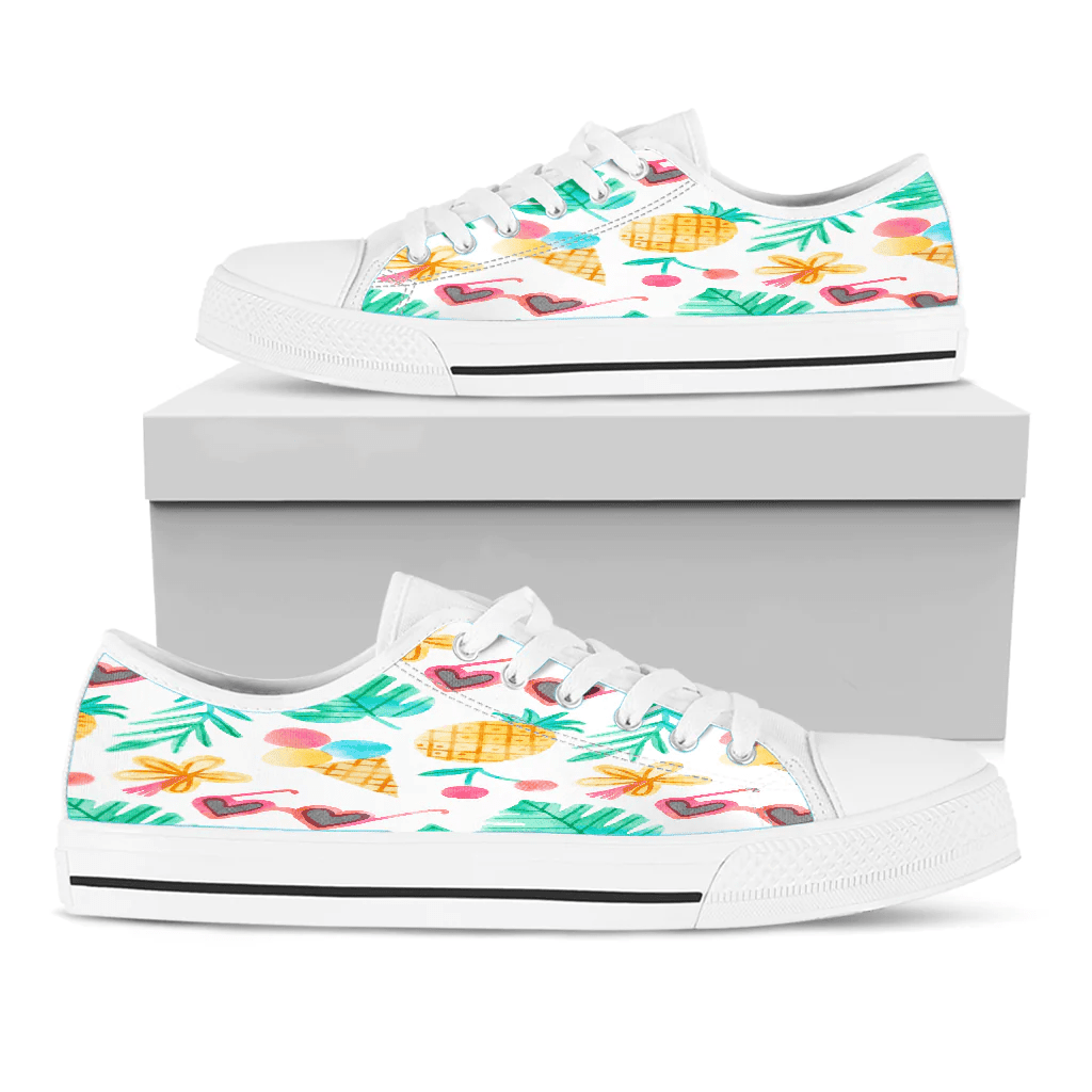 Shoes Summer Pattern Simple Children'S Drawings Low Top Shoes