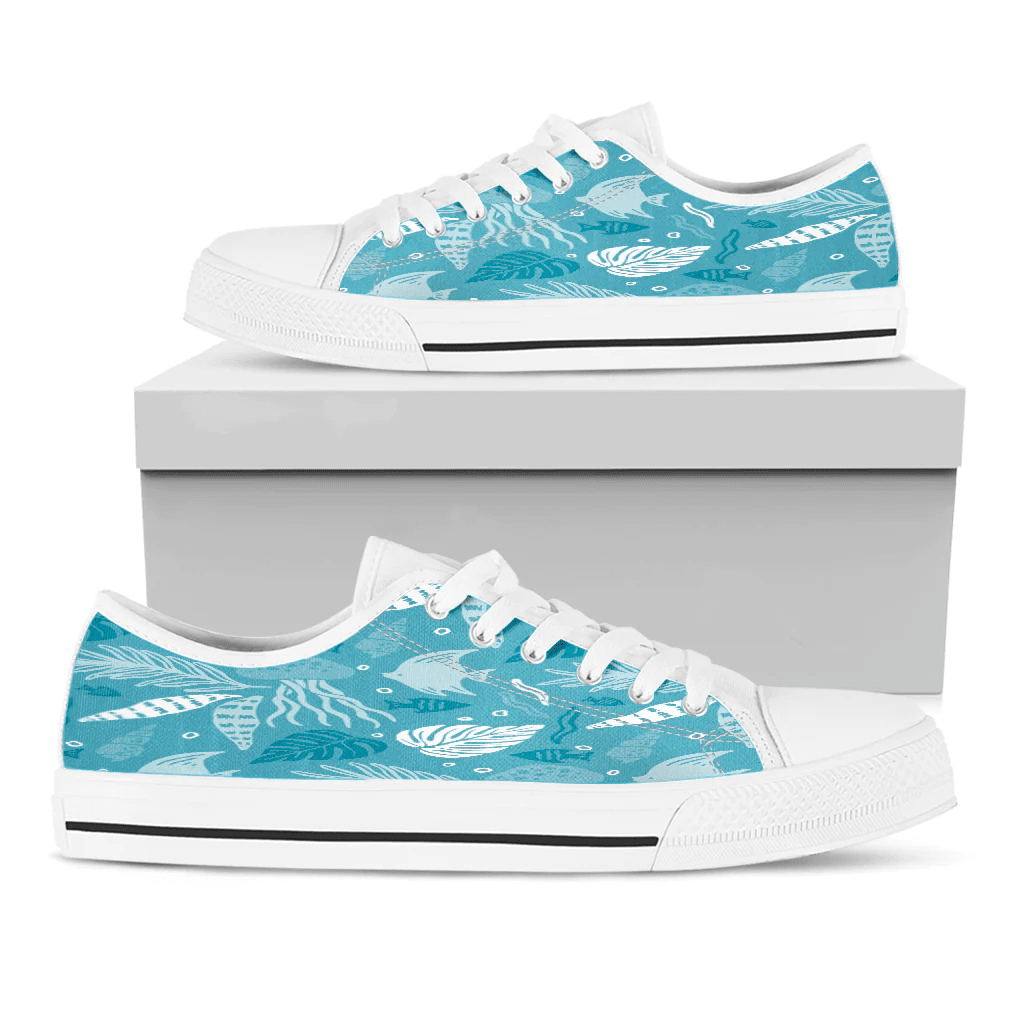 Shoes Summer Pattern Marine Ecosystem Low Top Shoes