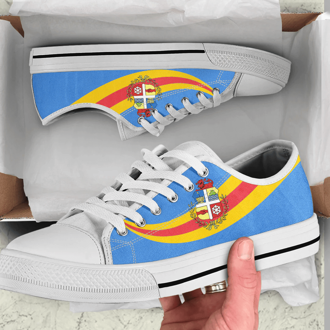 Shoes Aruba Coat Of Arms And Flag Low Top Shoes
