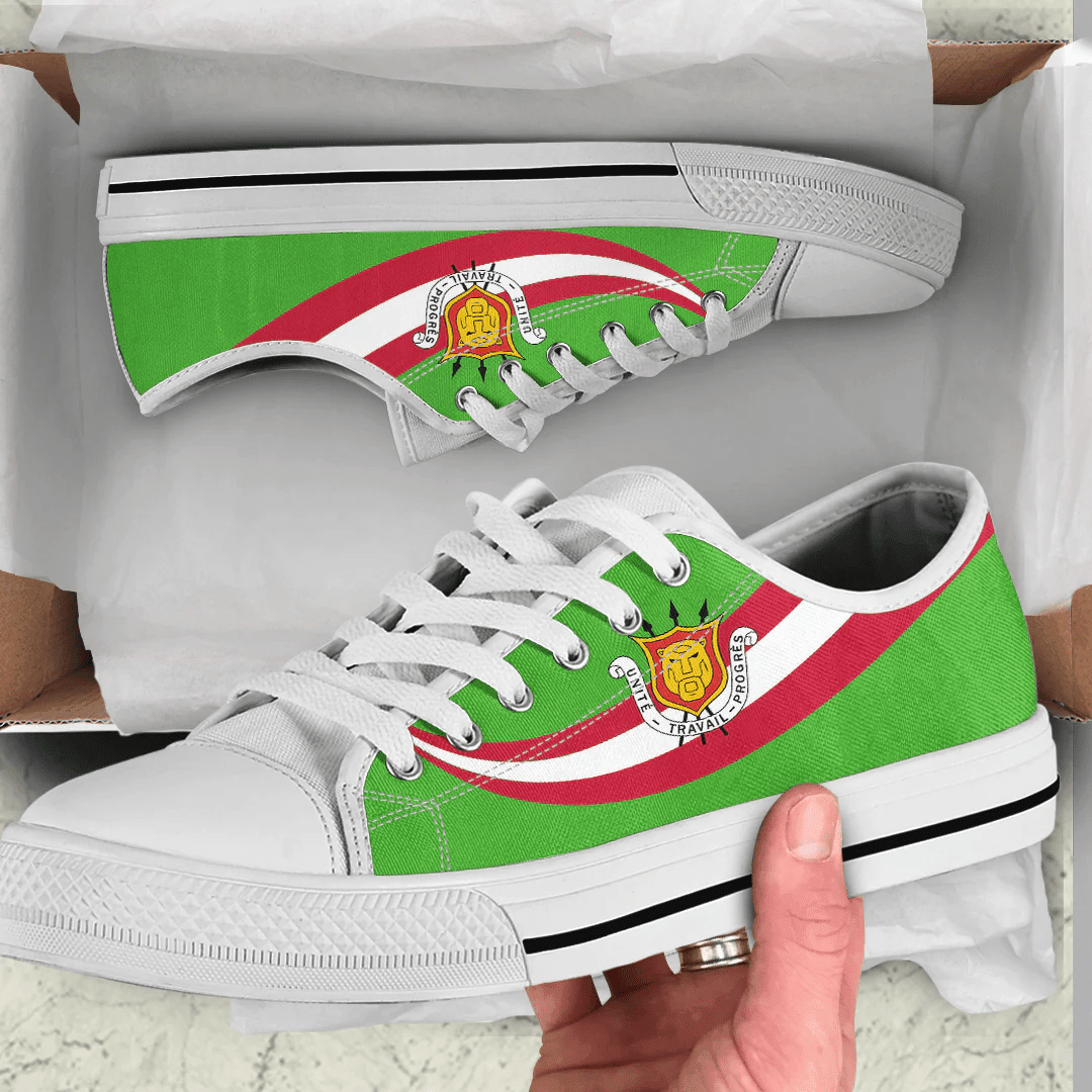 Shoes Burundi Coat Of Arms And Flag Low Top Shoes