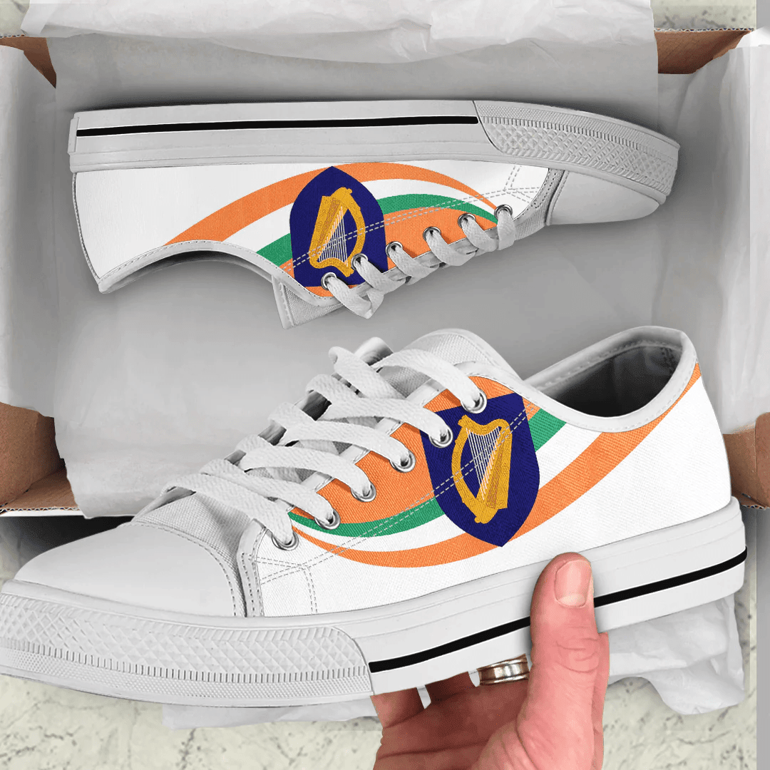 Shoes Ireland Coat Of Arms And Flag Low Top Shoes