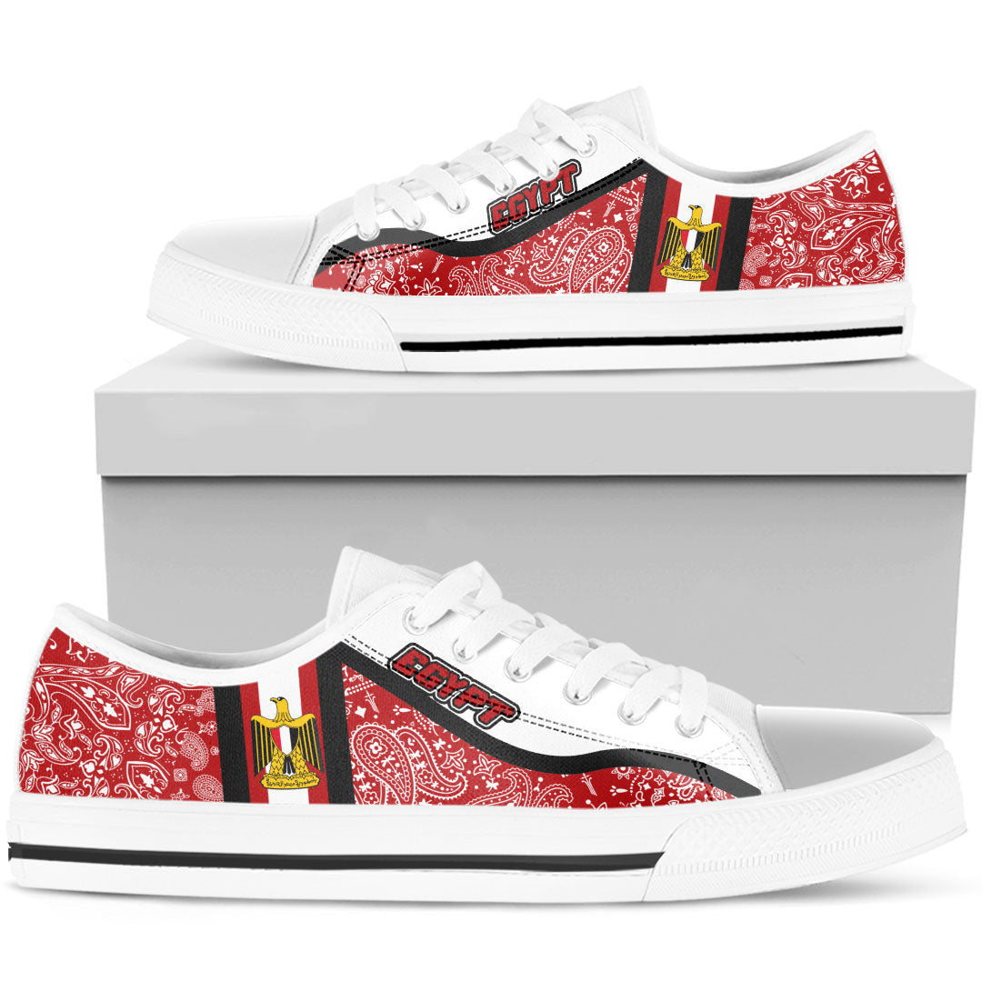 Shoes Egypt Low Top Shoes Paisley Bandana Special Style