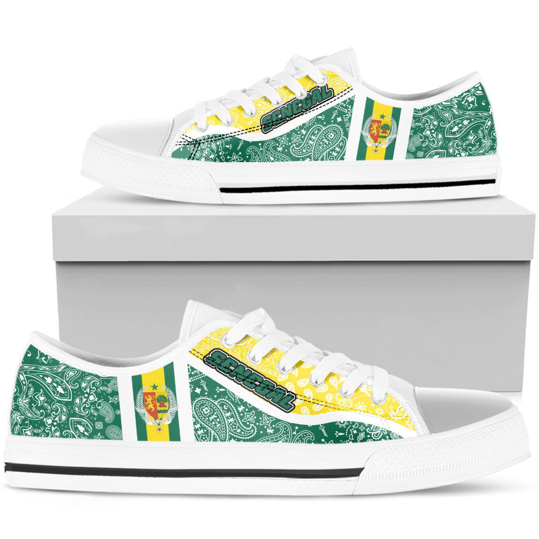 Shoes Senegal Low Top Shoes Paisley Bandana Special Style