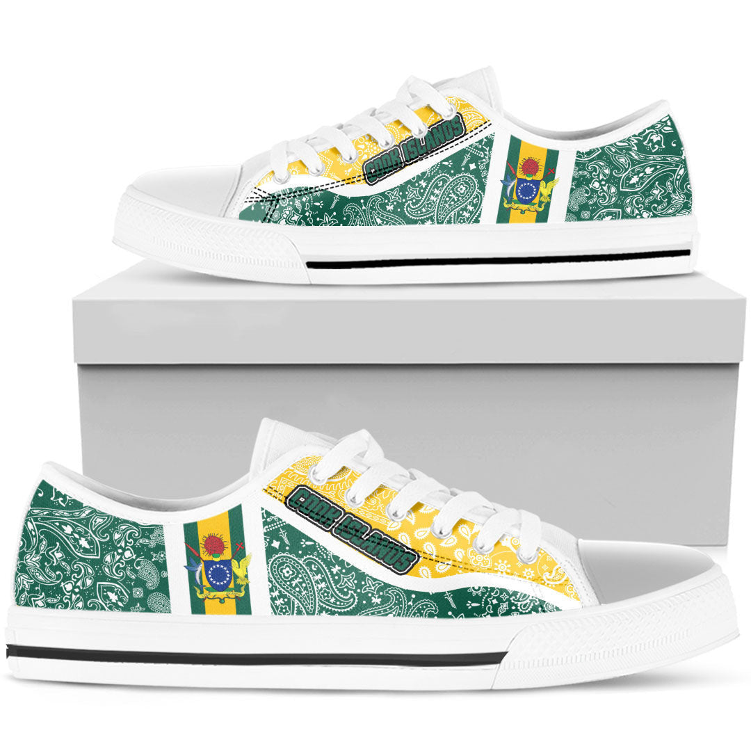 Shoes Cook Islands Low Top Shoes Paisley Bandana Special Style
