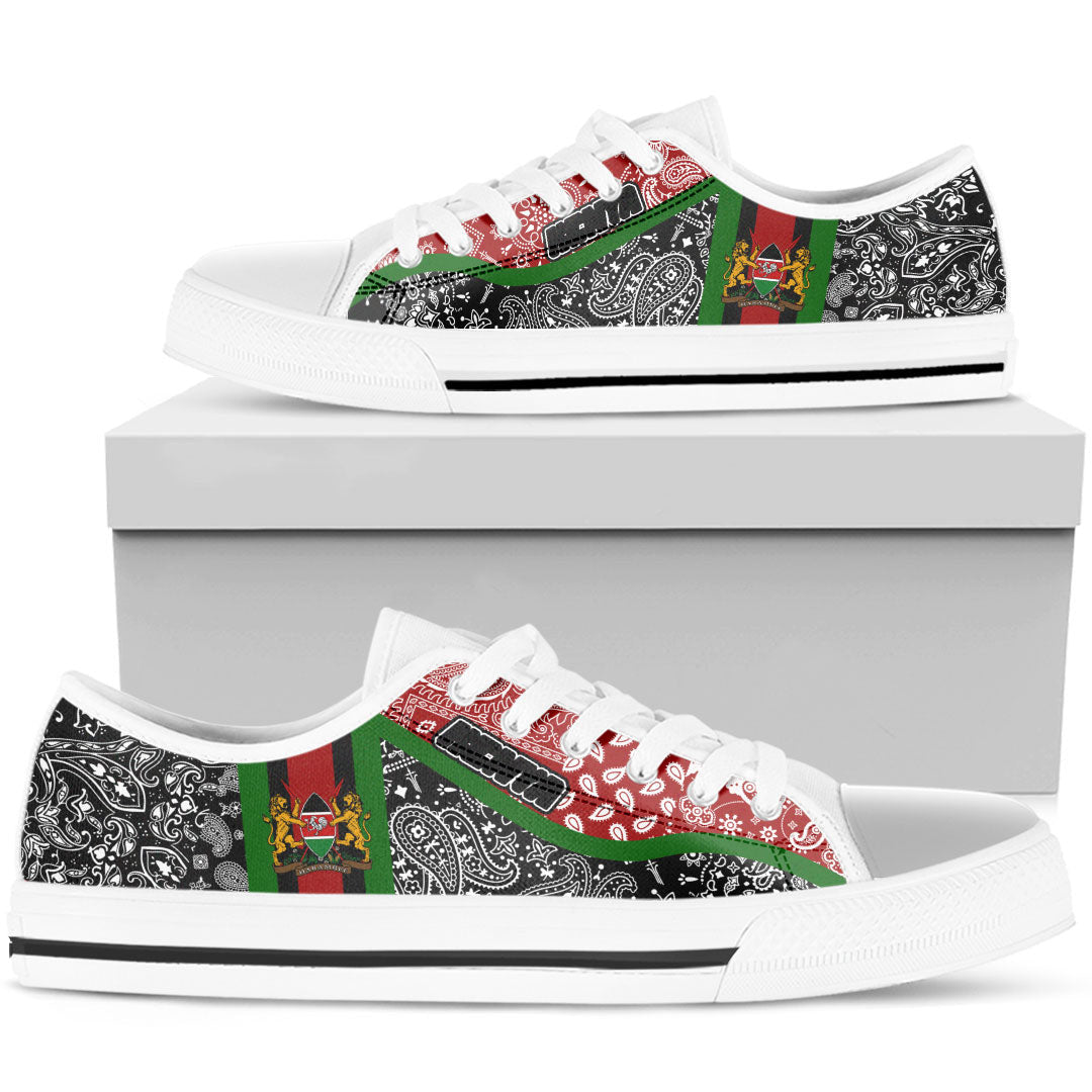 Shoes Kenya Low Top Shoes Paisley Bandana Special Style