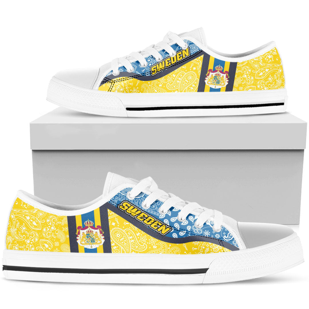 Shoes Sweden Low Top Shoes Paisley Bandana Special Style