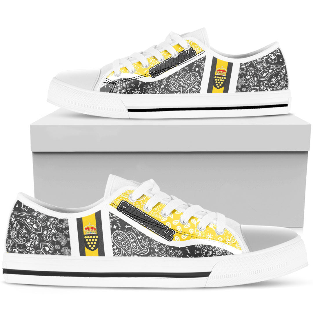 Shoes Cornwall Low Top Shoes Paisley Bandana Special Style