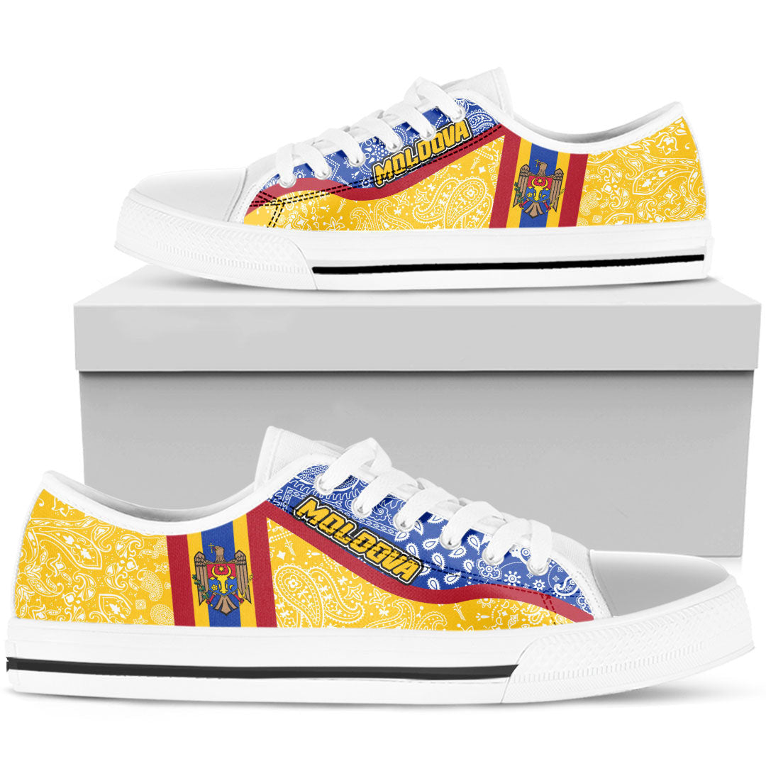 Shoes Moldova Low Top Shoes Paisley Bandana Special Style