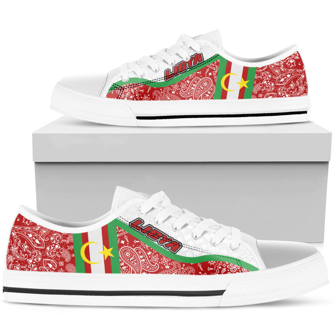 Shoes Libya Low Top Shoes Paisley Bandana Special Style