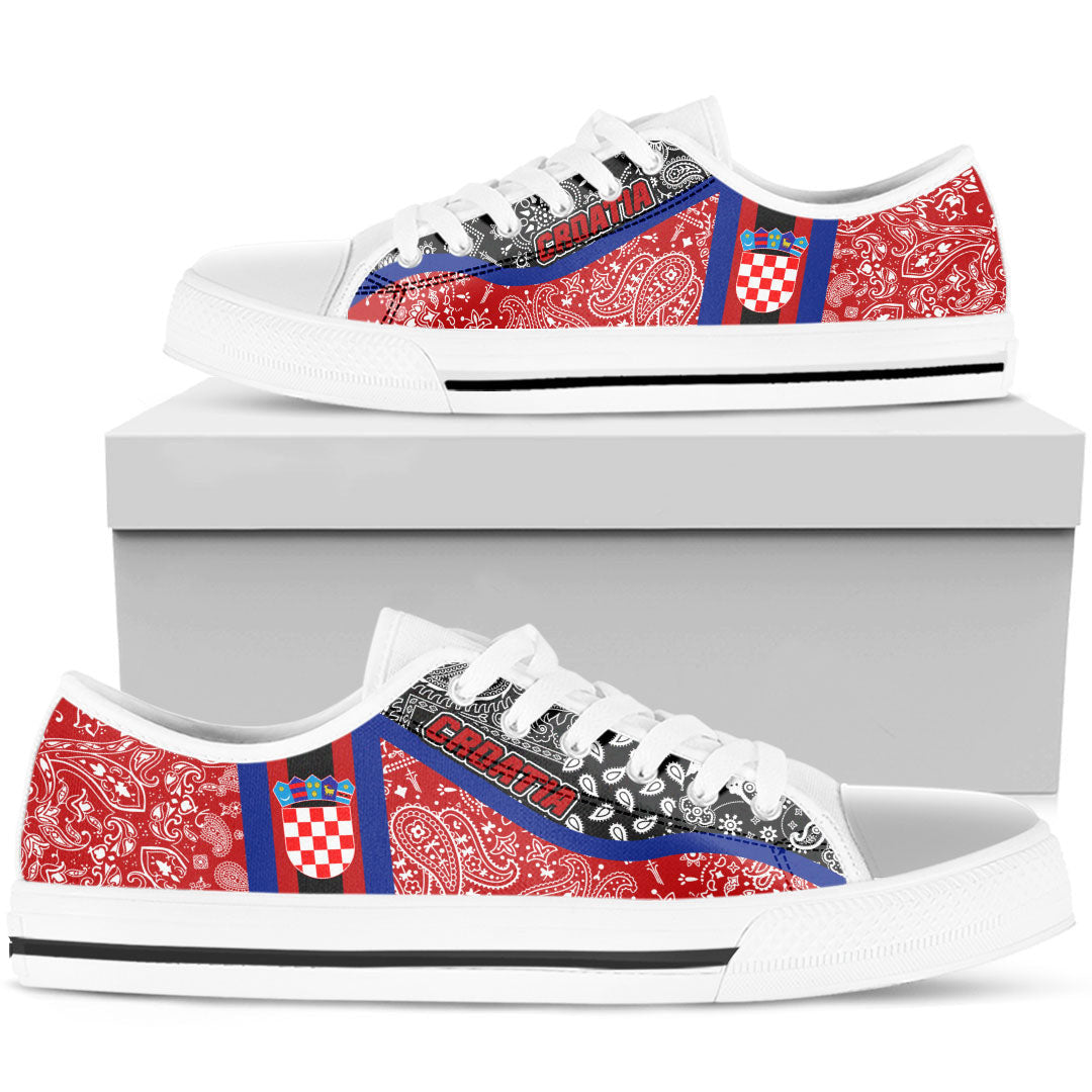 Shoes Croatia Low Top Shoes Paisley Bandana Special Style