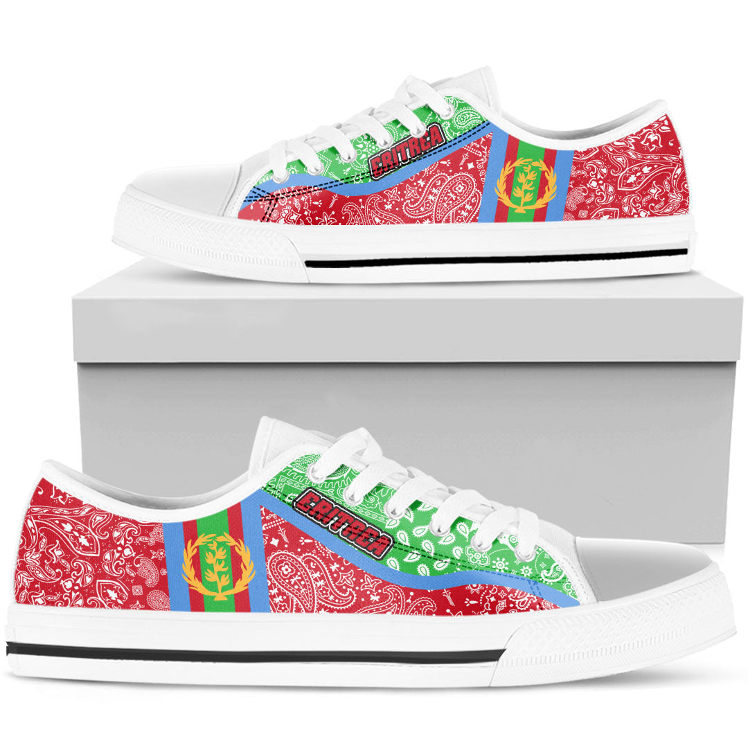 Shoes Eritrea Low Top Shoes Paisley Bandana Special Style