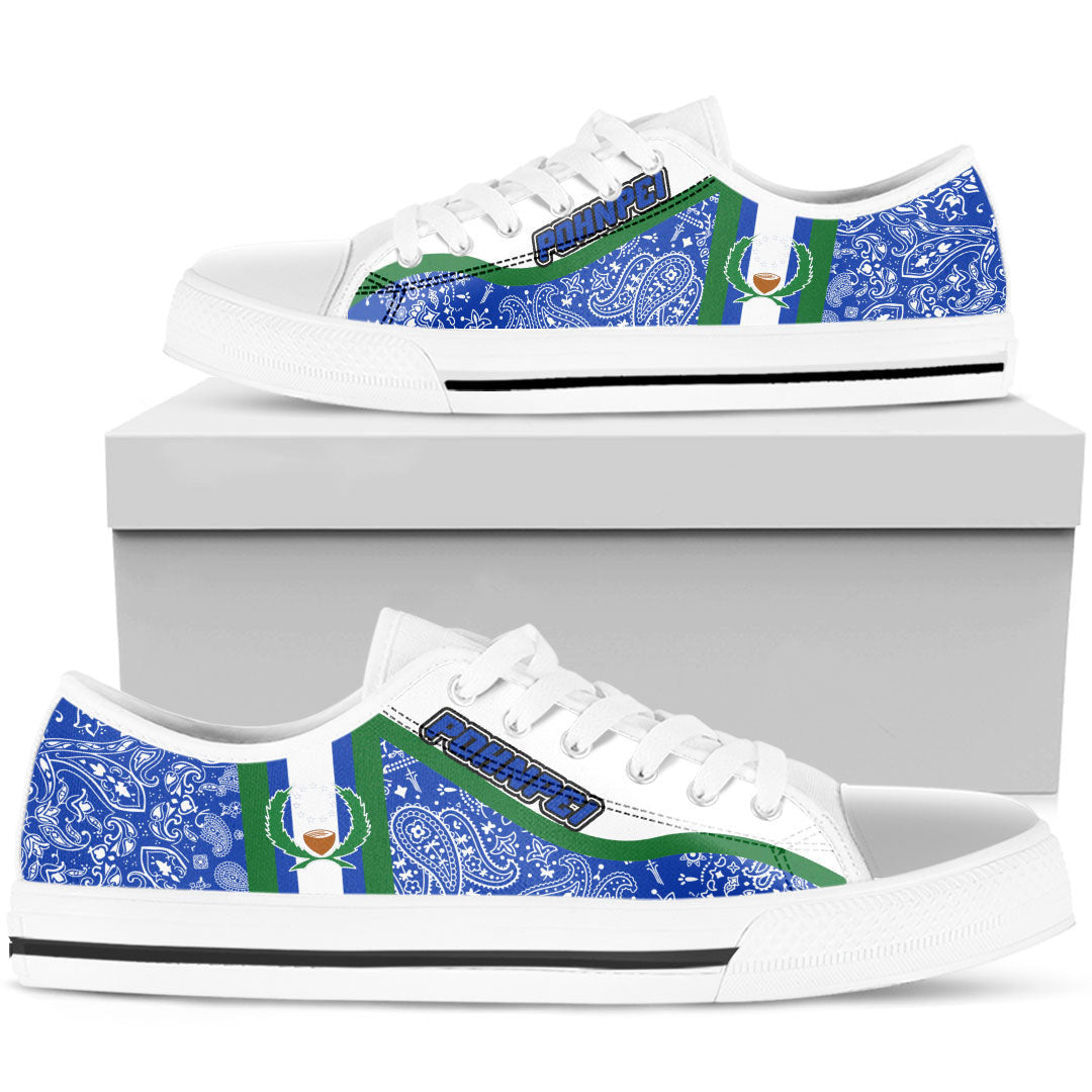 Shoes Pohnpei Low Top Shoes Paisley Bandana Special Style
