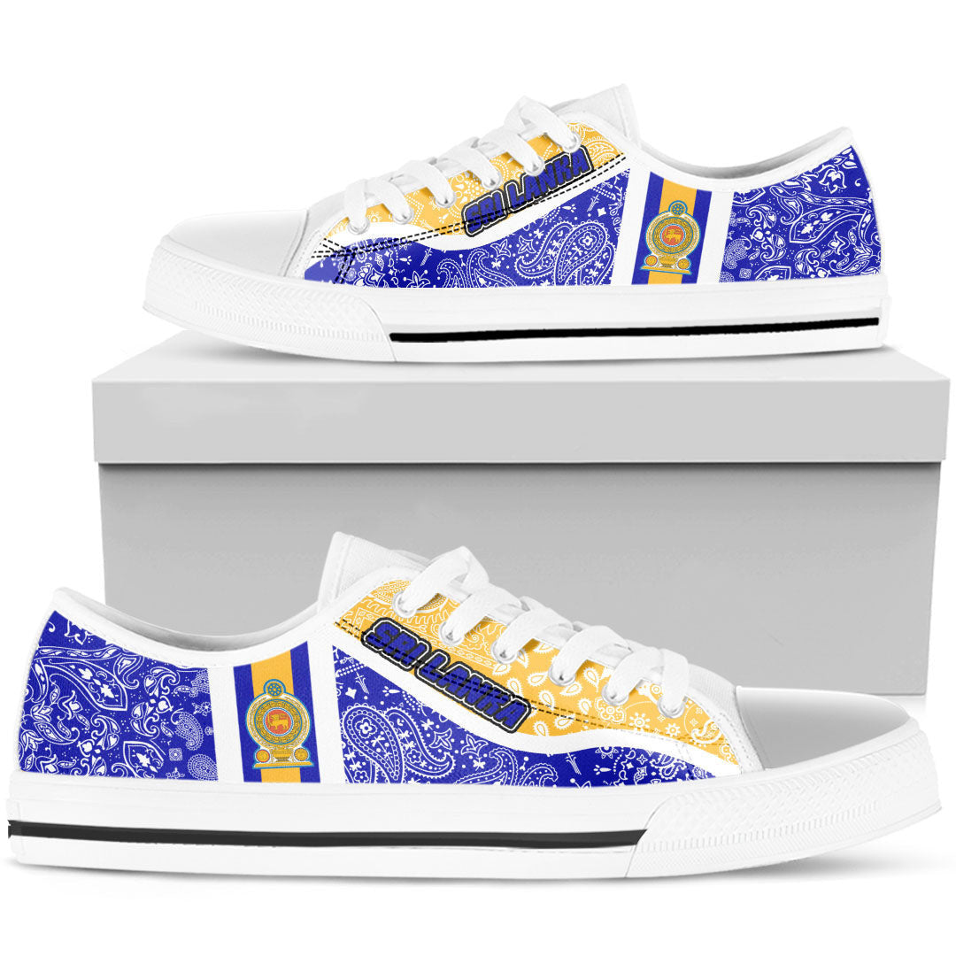 Shoes Sri Lanka Blue Version Low Top Shoes Paisley Bandana Special Style