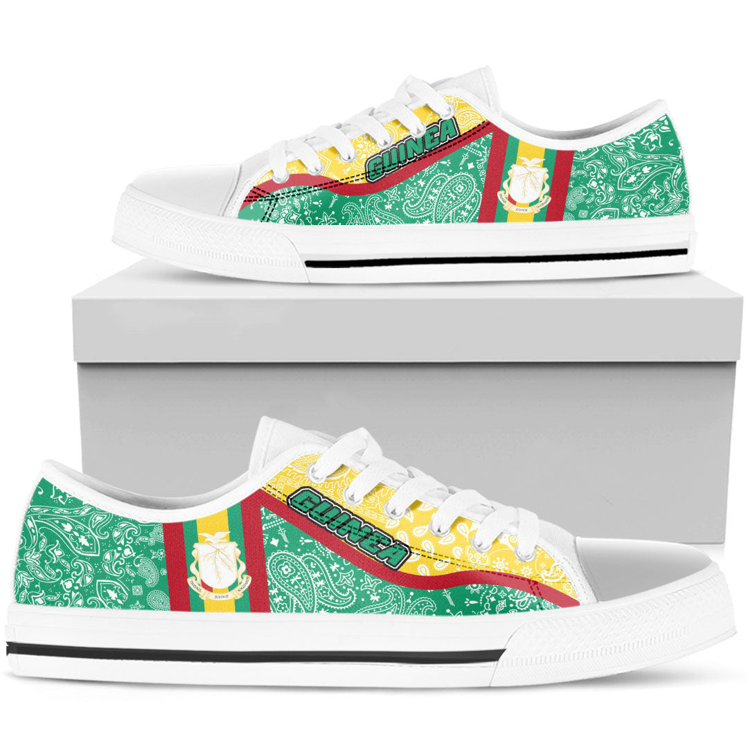 Shoes Guinea Green Version Low Top Shoes Paisley Bandana Special Style