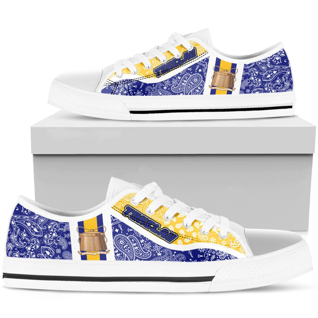 Shoes Tokelau Low Top Shoes Paisley Bandana Special Style