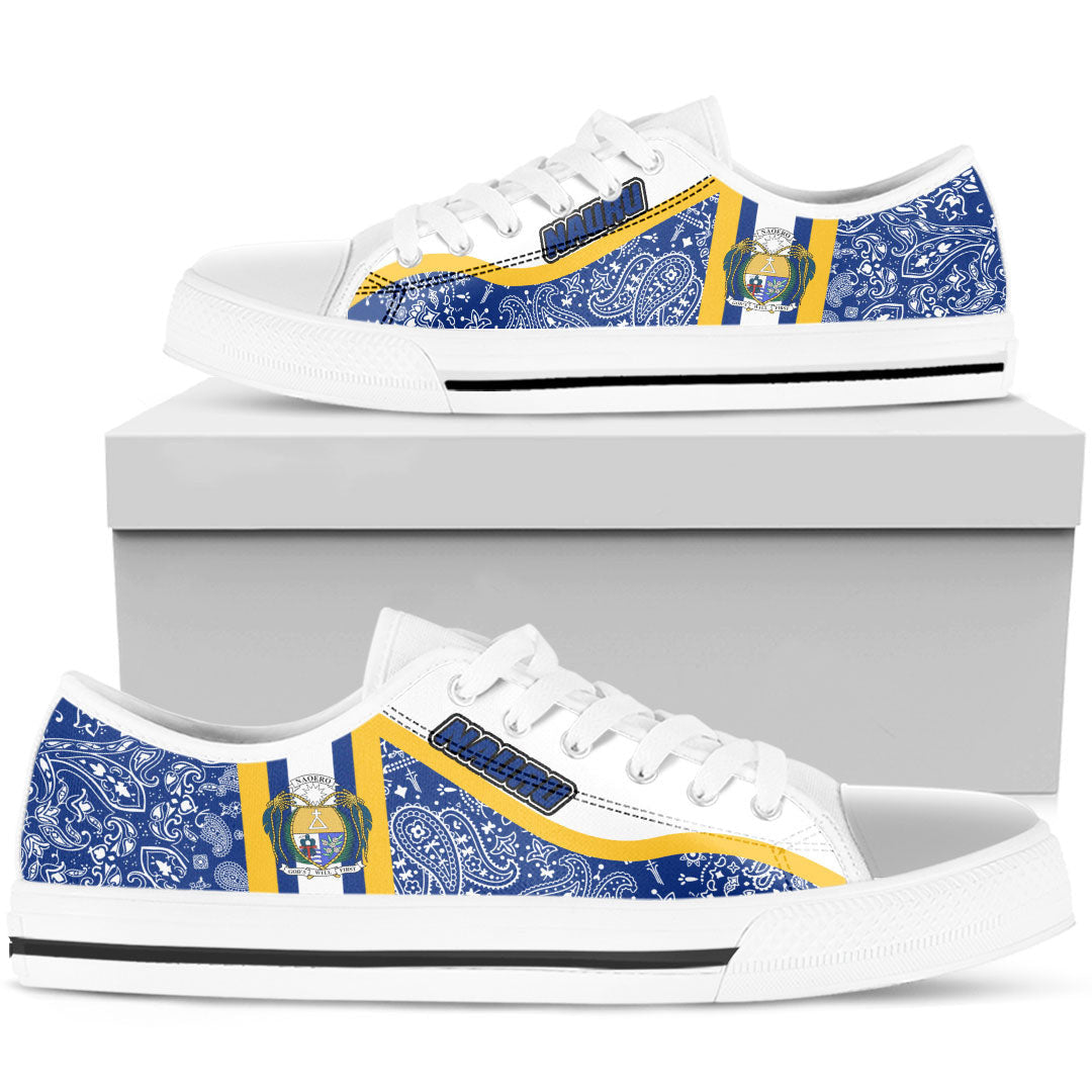 Shoes Nauru Low Top Shoes Paisley Bandana Special Style