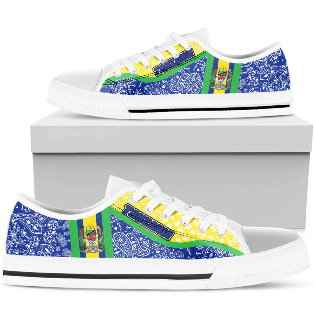 Shoes Tanzania Low Top Shoes Paisley Bandana Special Style