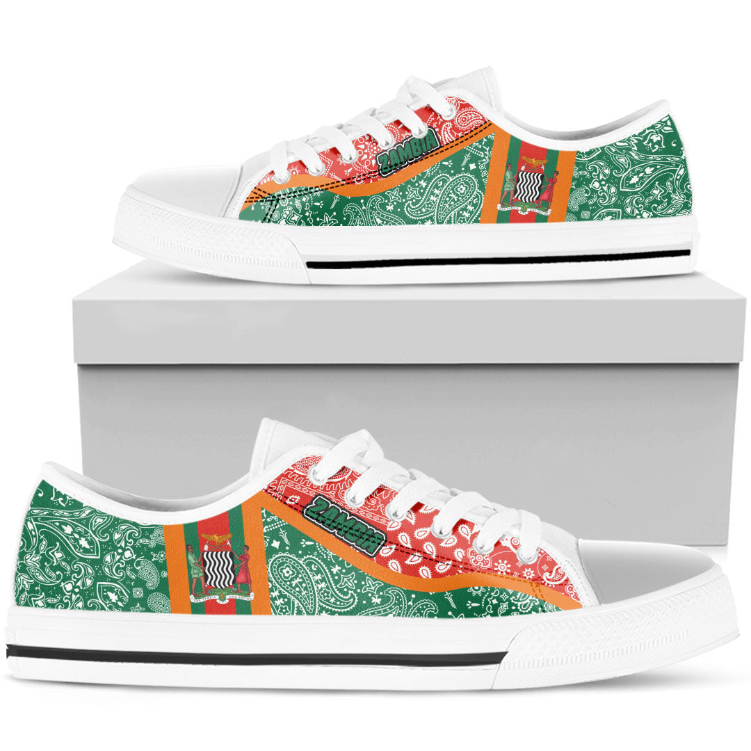 Shoes Zambia Low Top Shoes Paisley Bandana Special Style