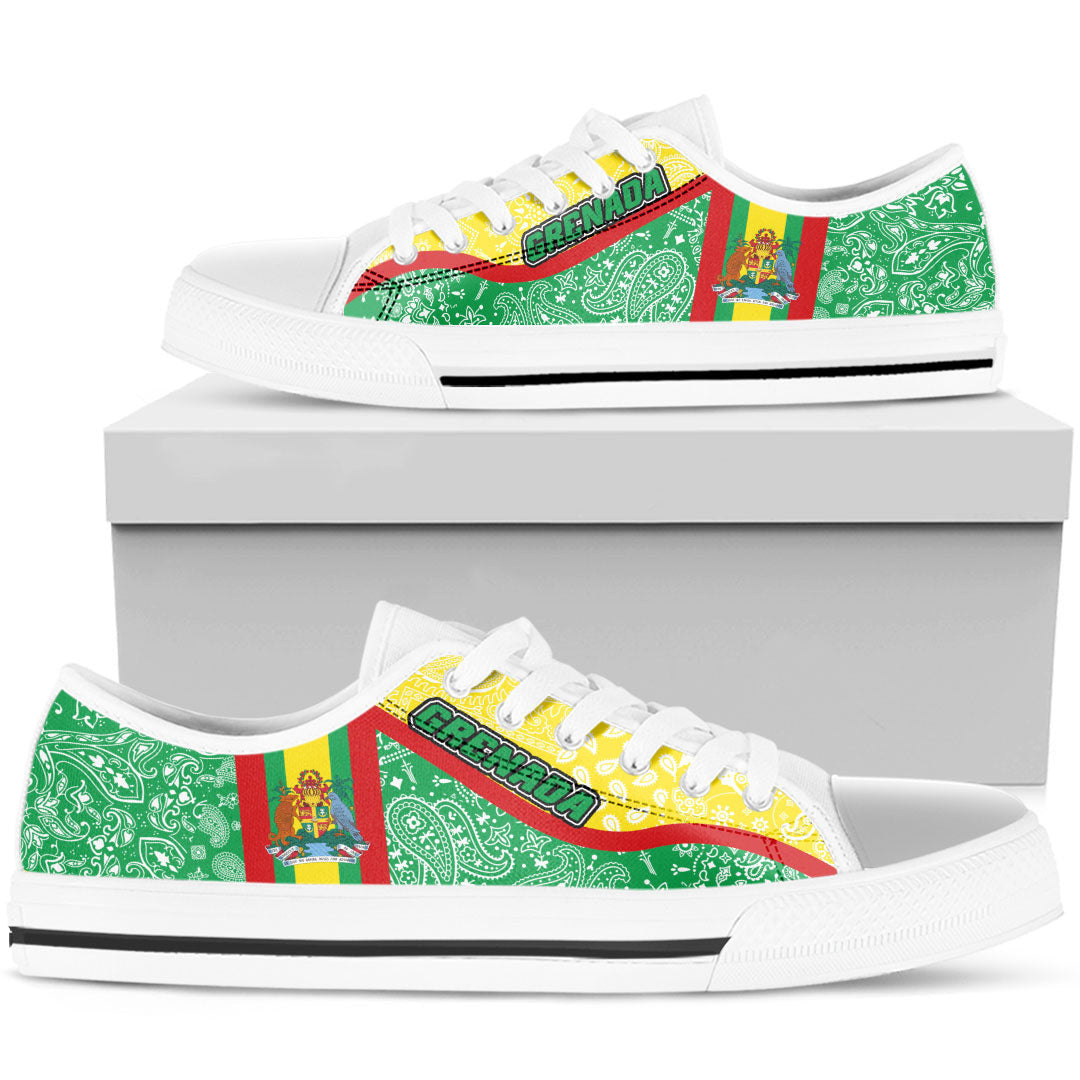 Shoes Grenada Low Top Shoes Paisley Bandana Special Style
